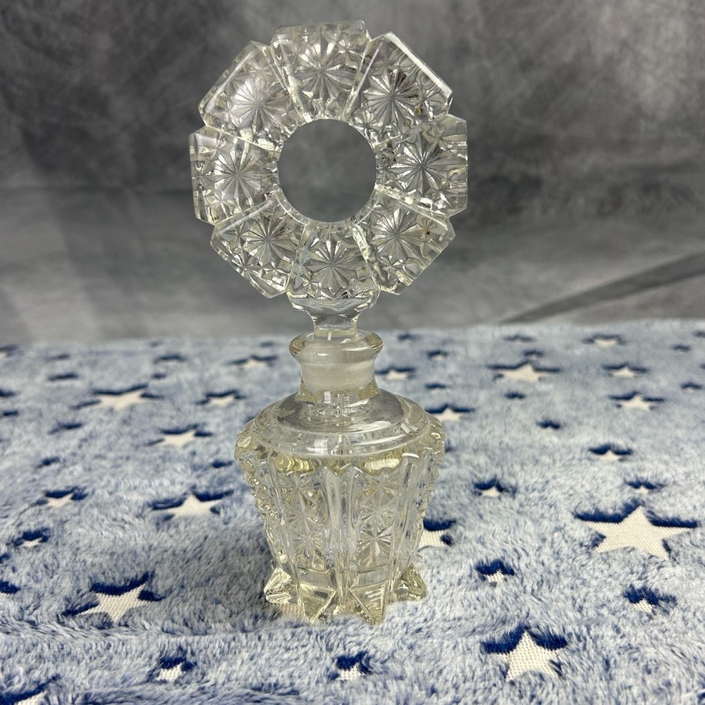 Beautiful Clear Glass Perfume Bottle